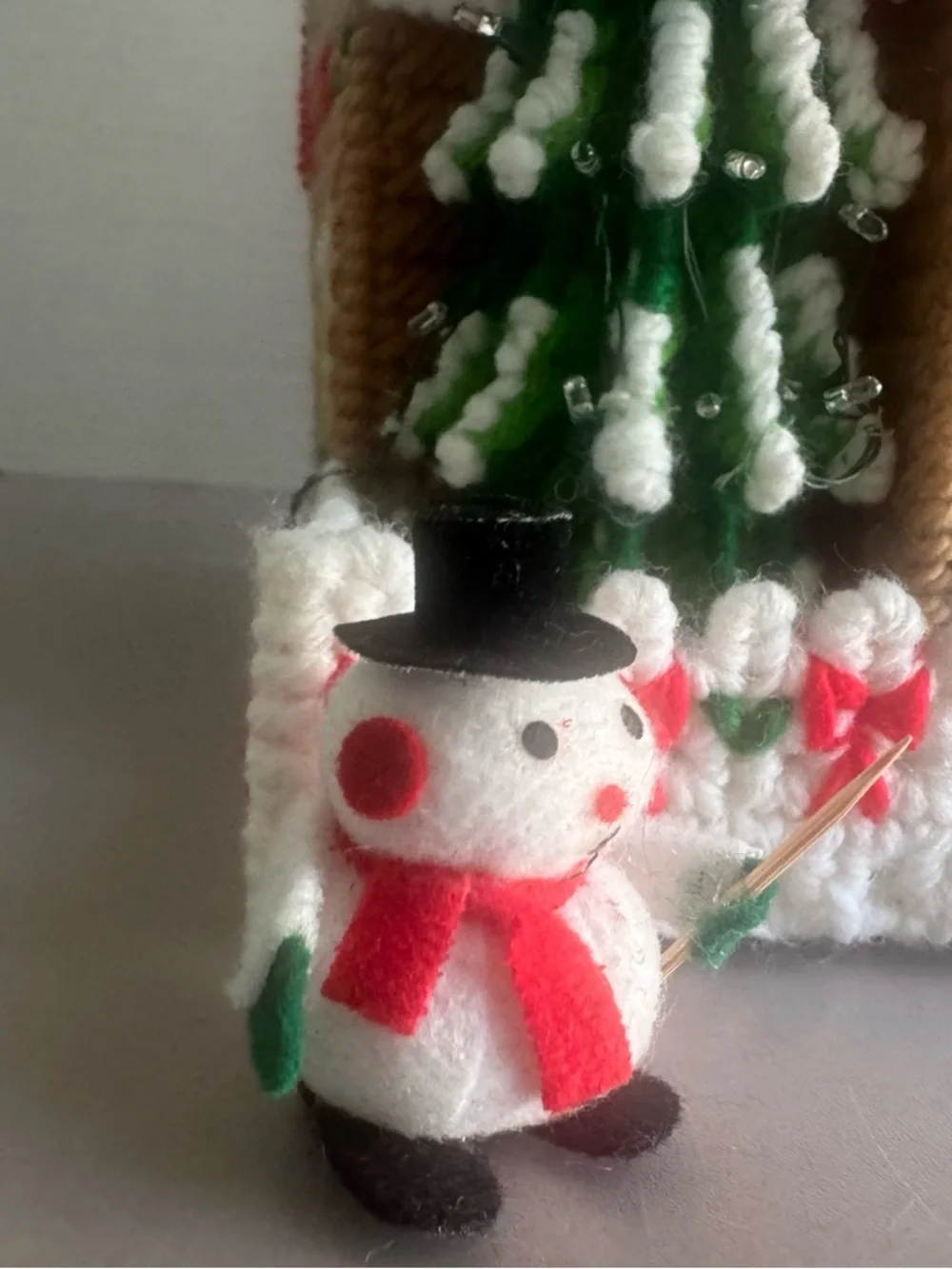 Festive Handcrafted Christmas House Decoration - Red, White & Green